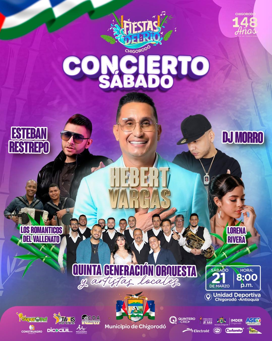 Programación Fiestas del Río Chigorodó 2026