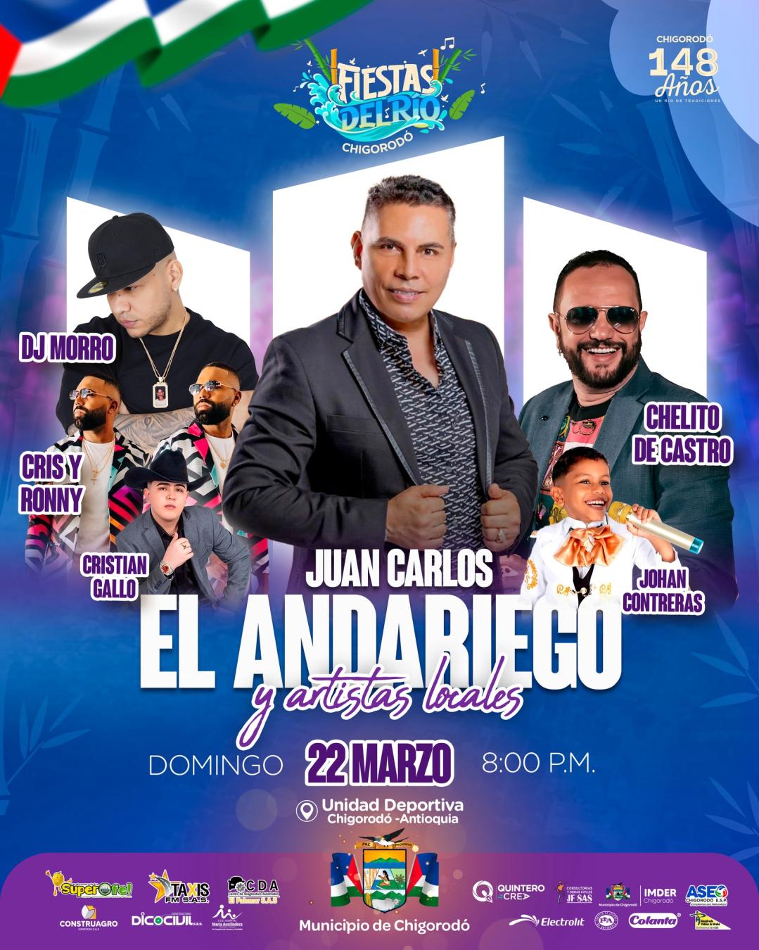 Programación Fiestas del Río Chigorodó 2026