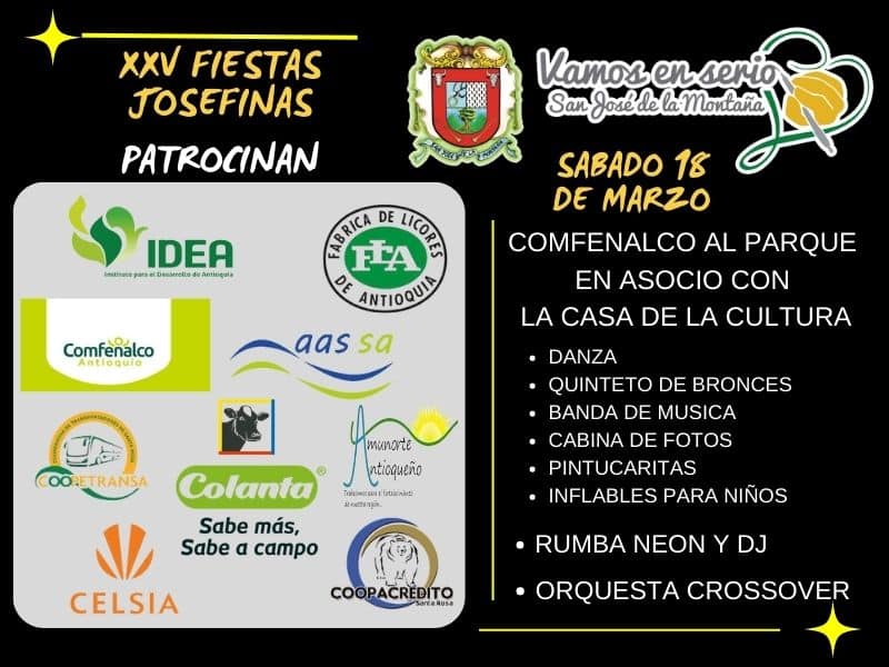 Programación XXV Fiestas Josefinas 2023