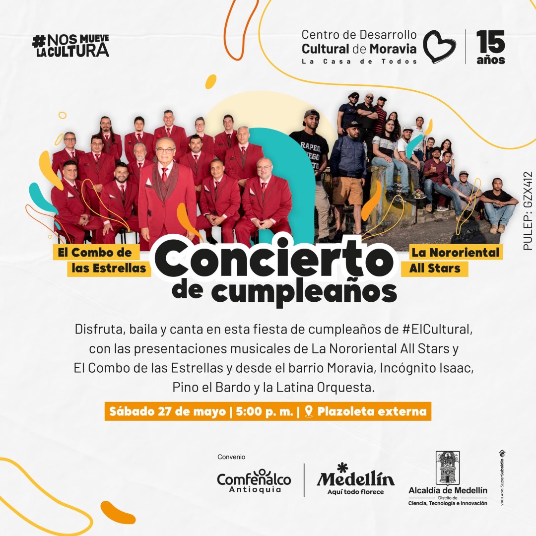 Programación 5 años del Centro de Desarrollo Cultural de Moravia