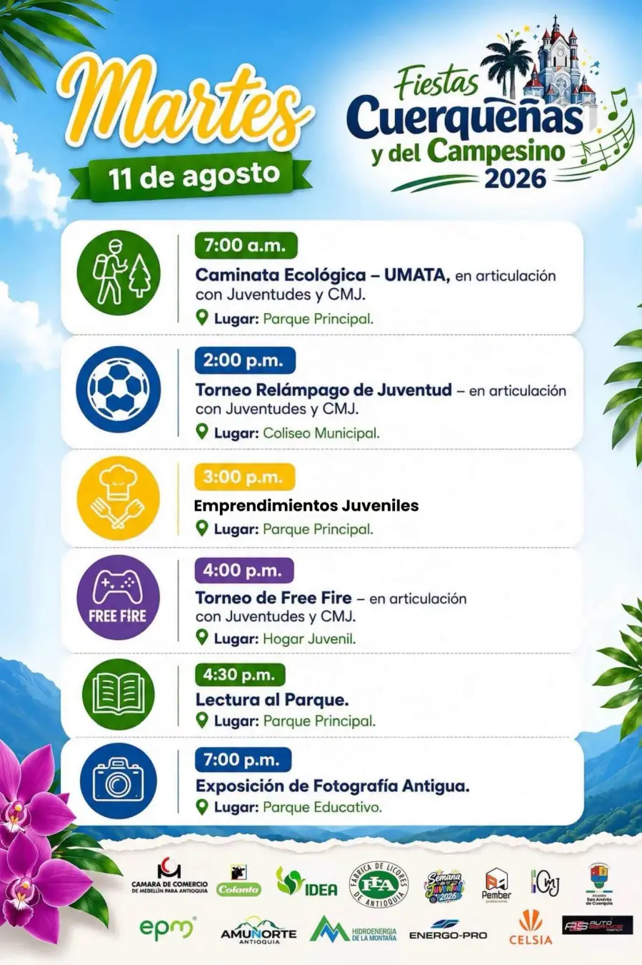 Programación Fiestas Cuerqueñas y del Campesino 2026