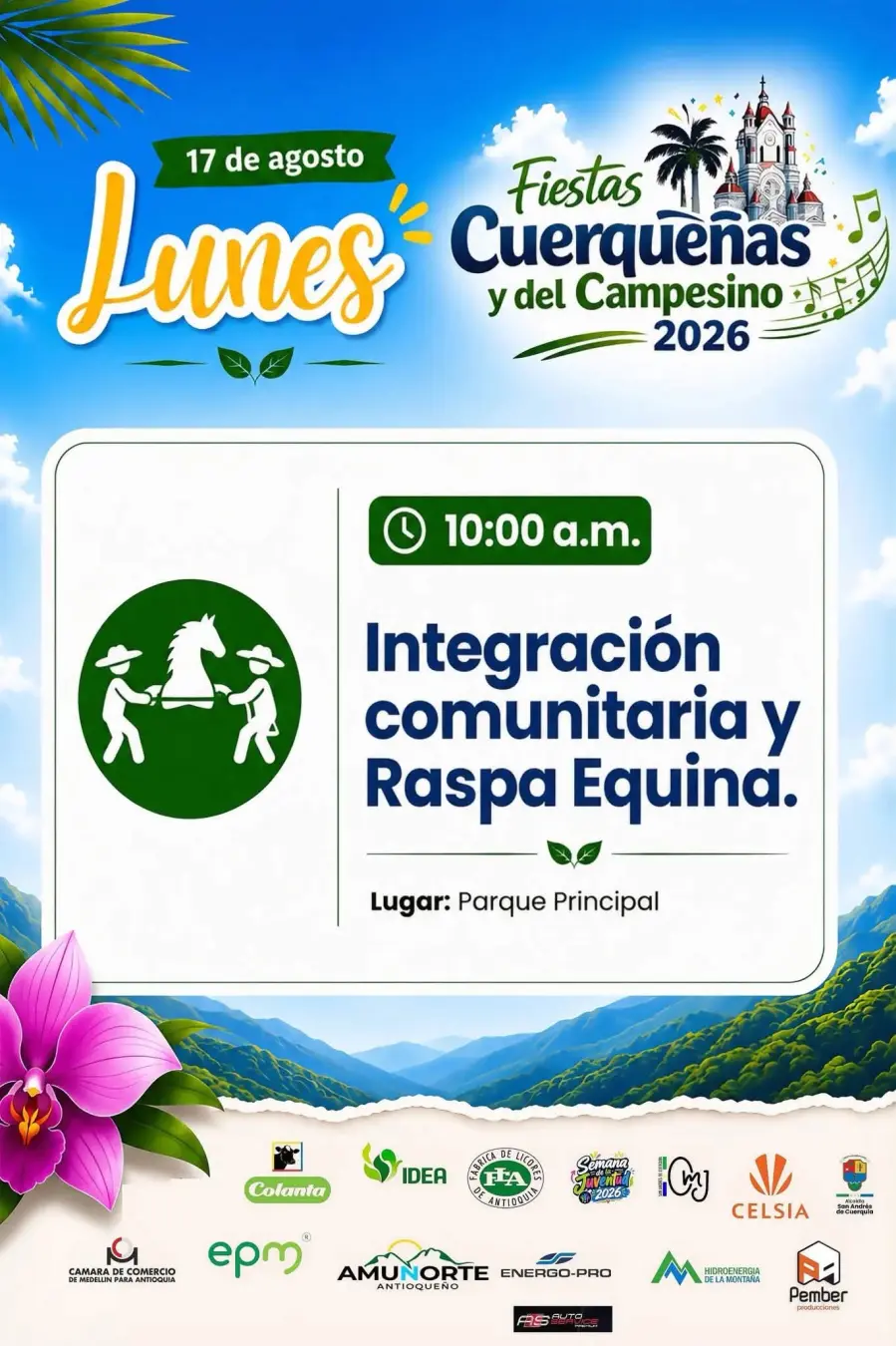 Programación Fiestas Cuerqueñas y del Campesino 2026