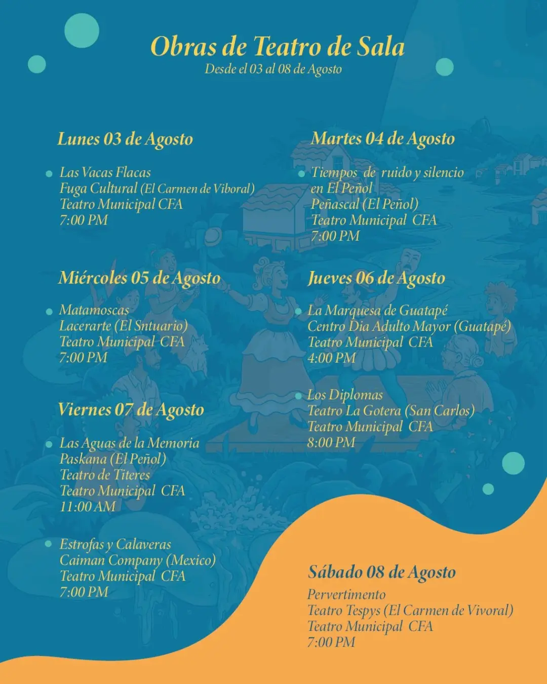 Programación VII Encuentro de Teatro Aguas 2026