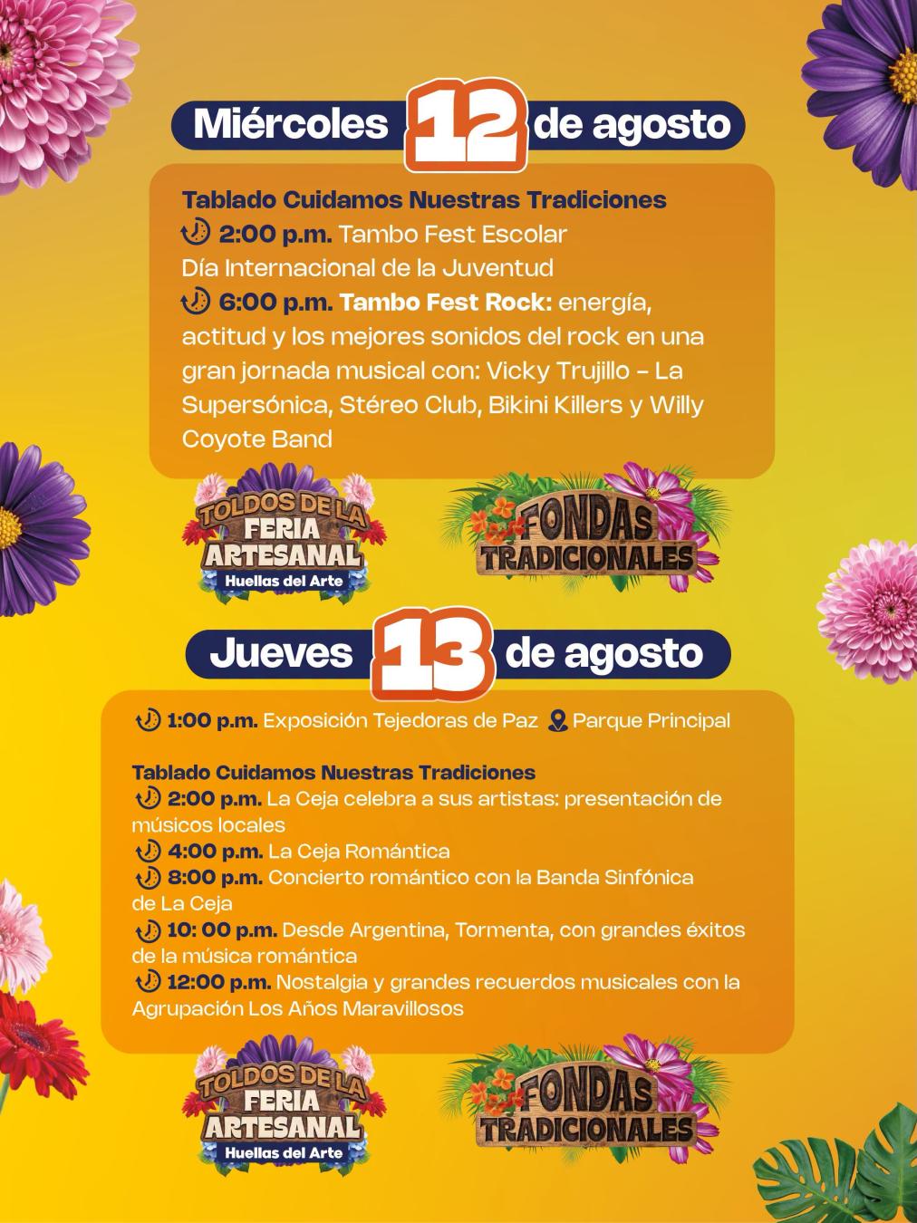 Programación 48ª Fiestas del Toldo, las Bicicletas y las Flores 2026