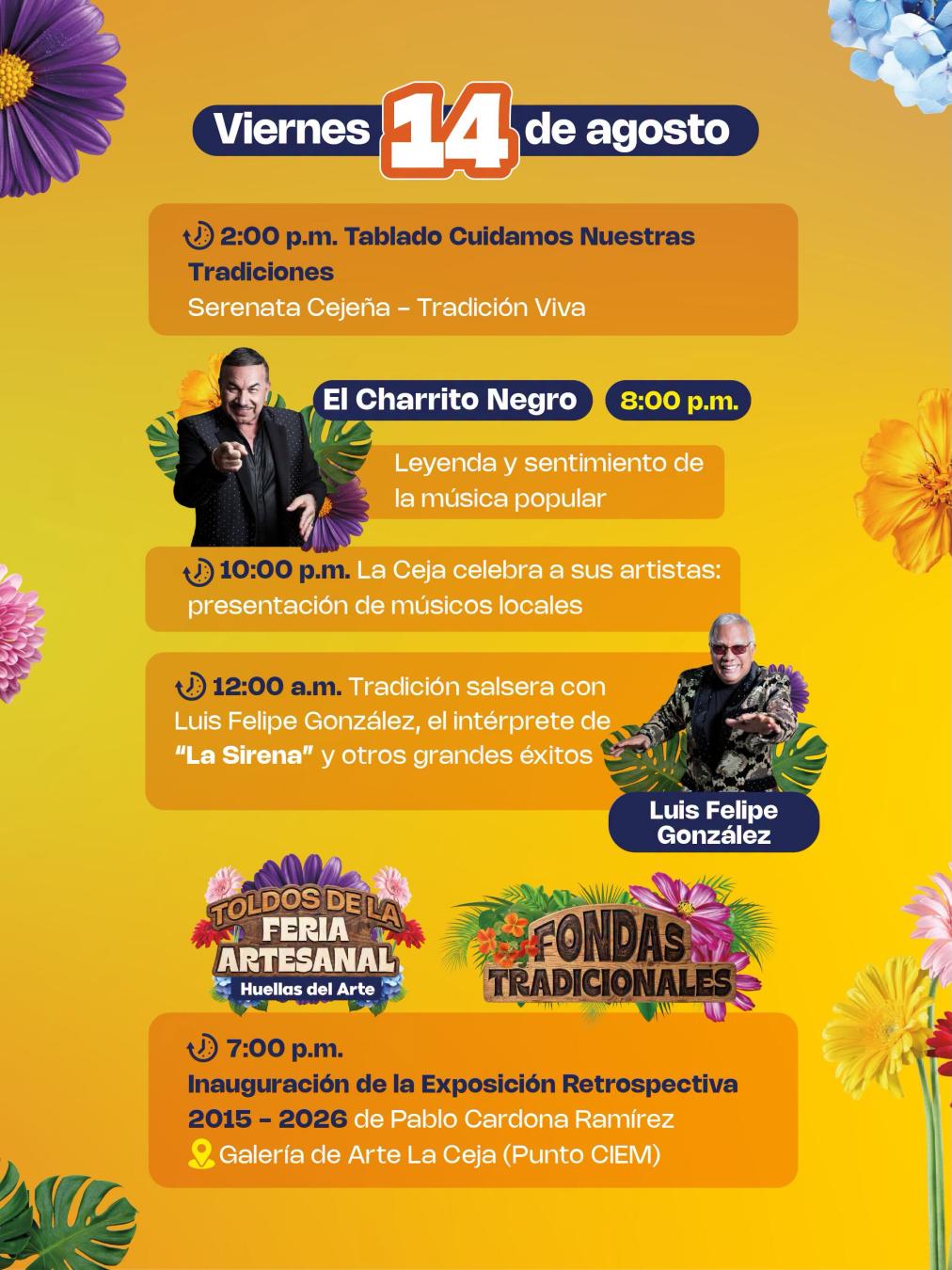 Programación 48ª Fiestas del Toldo, las Bicicletas y las Flores 2026