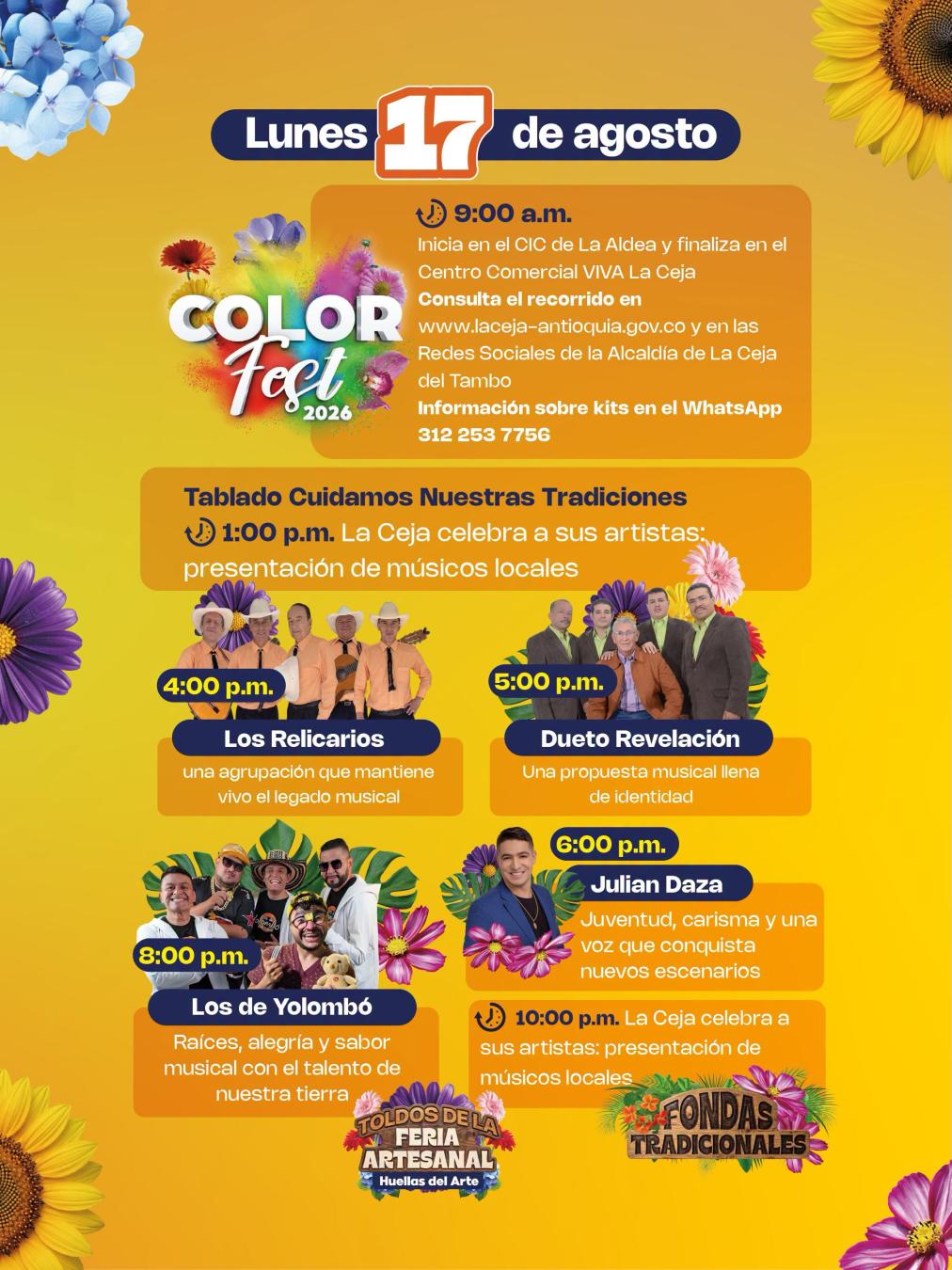 Programación 48ª Fiestas del Toldo, las Bicicletas y las Flores 2026