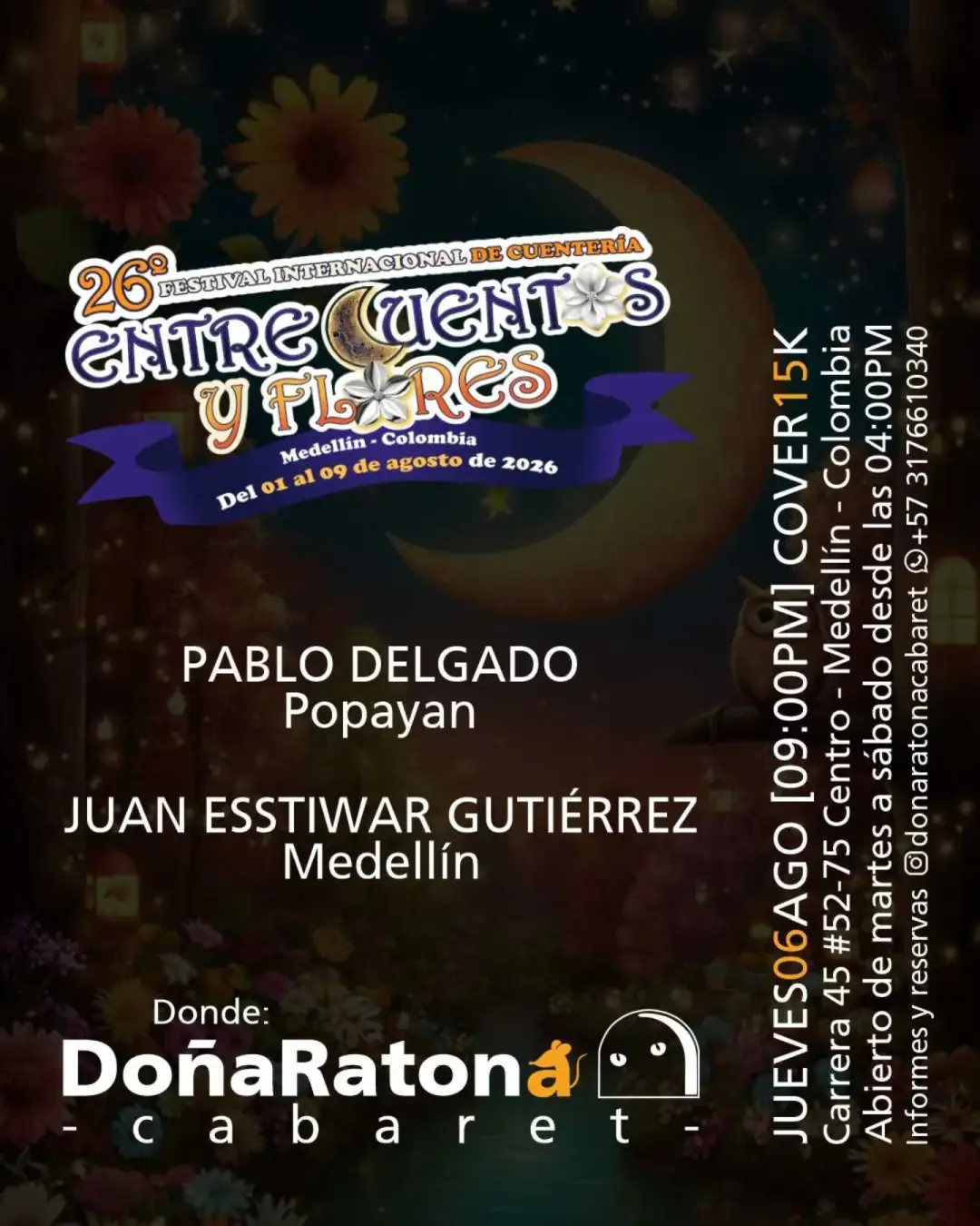 Cuentería en DoñaRatona Cabaret