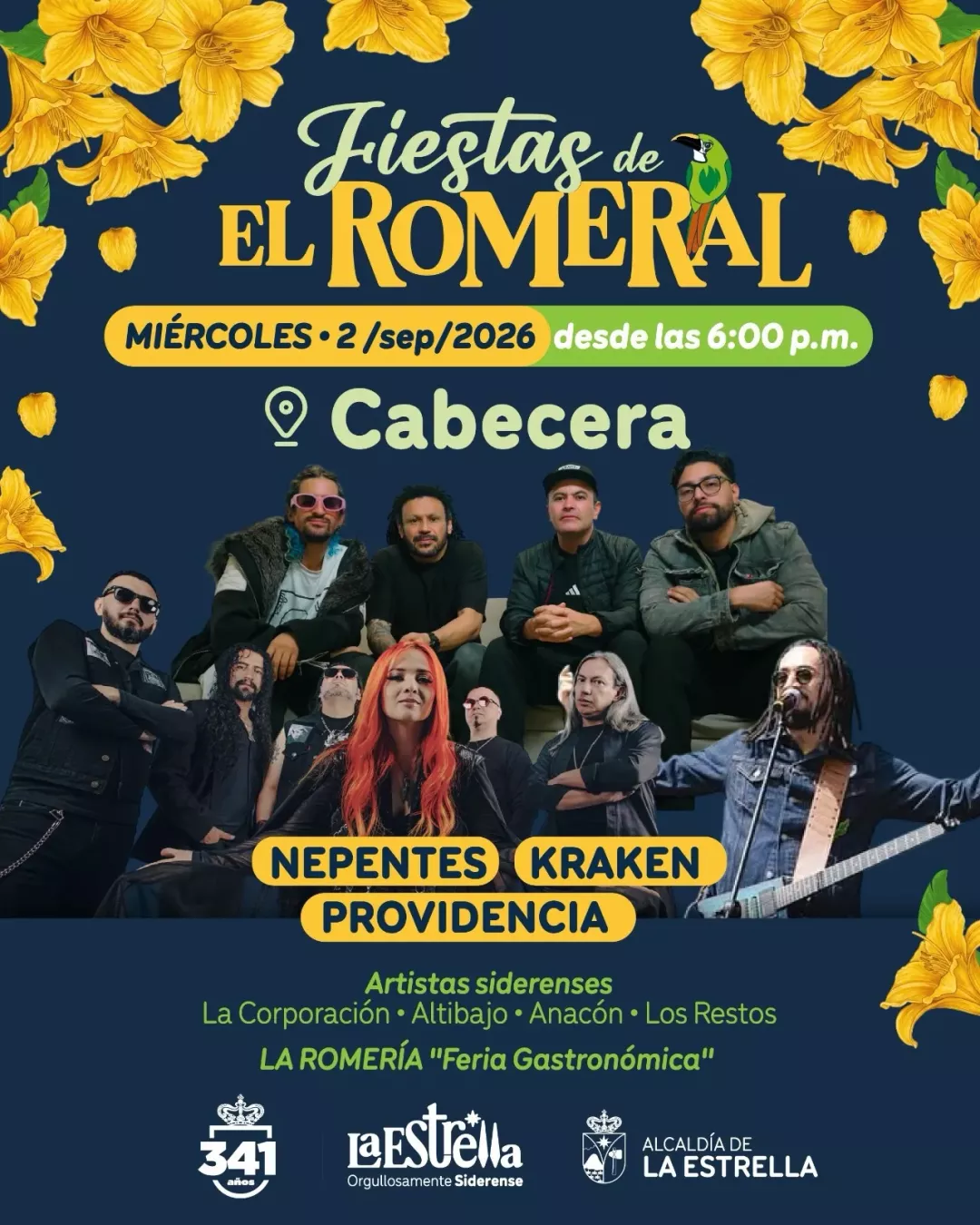 Programación Fiestas de El Romeral 2026