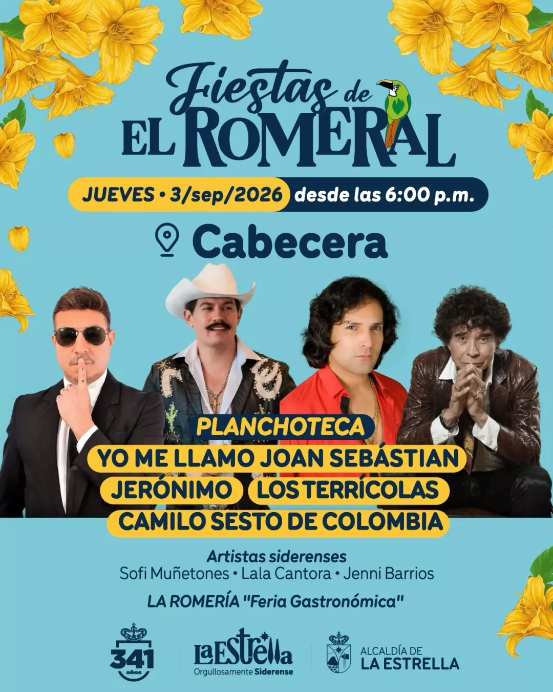 Programación Fiestas de El Romeral 2026