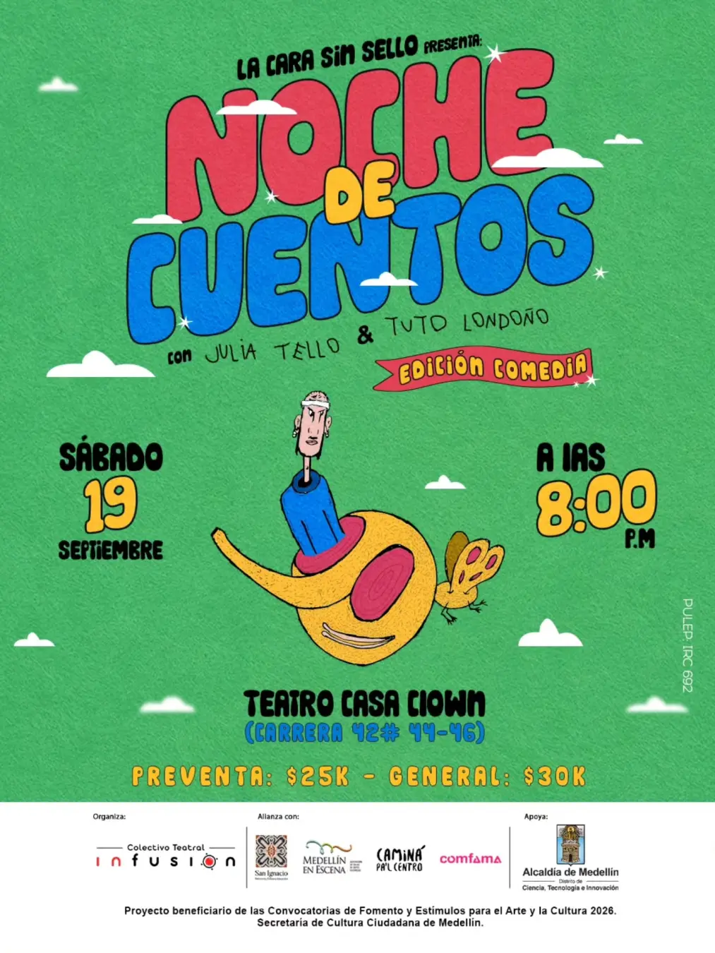 Noche de Cuentos con Julia Tello y Tuto Londoño