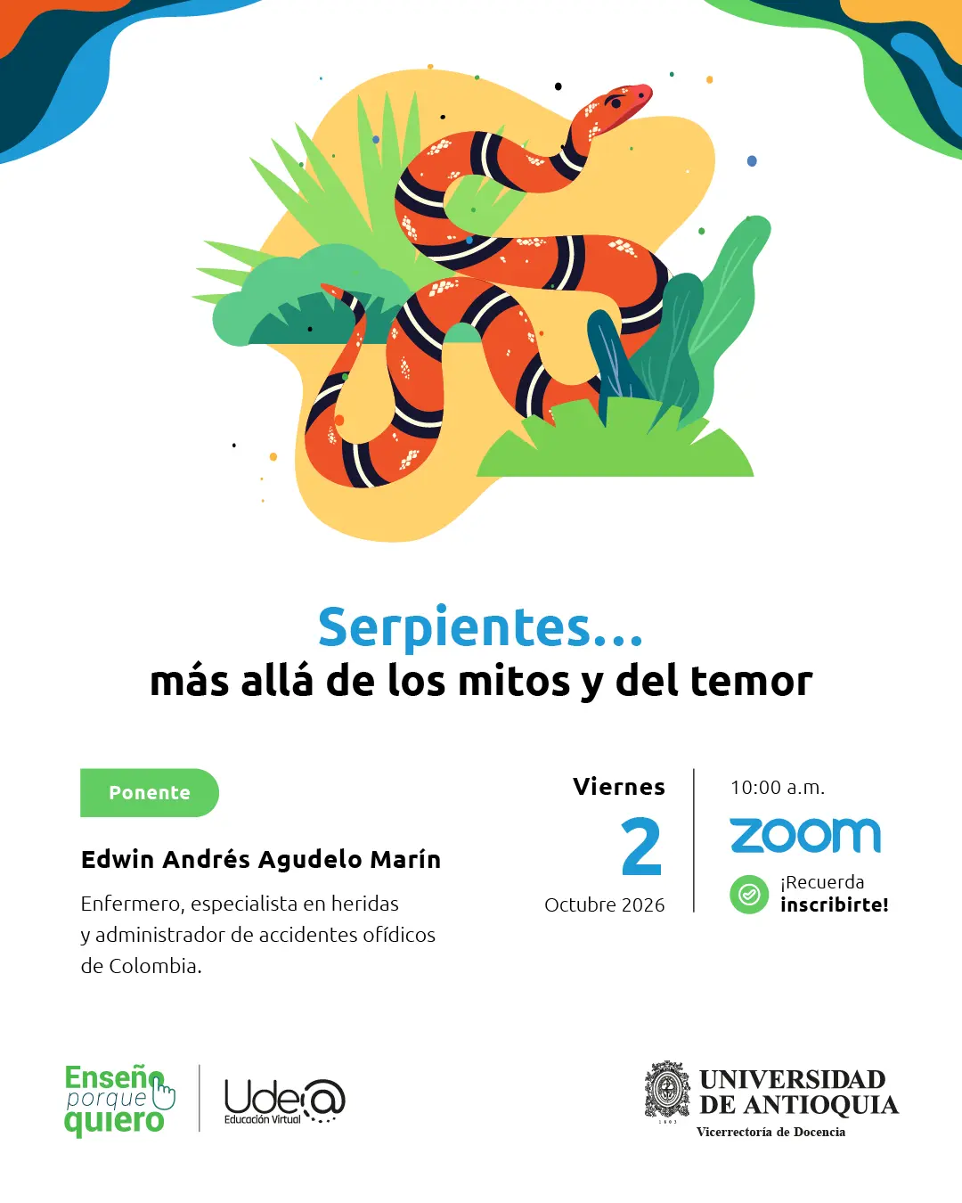 Serpientes… más allá de los mitos y del temor