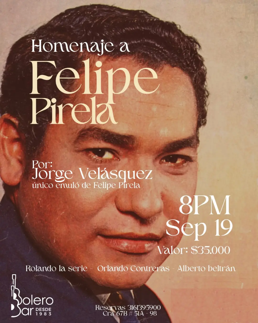 Homenaje a Felipe Pirela con Jorge Velásquez