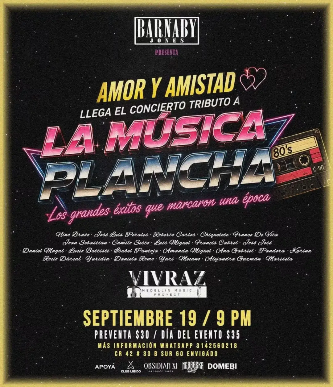 Tributo a la Música Plancha: Amor y la Amistad